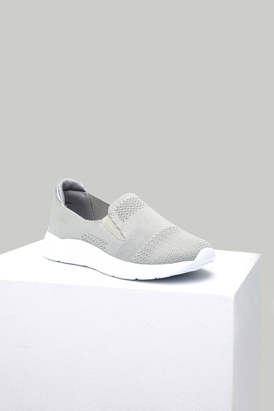 Gümüş Kumaş Kadın Sneaker