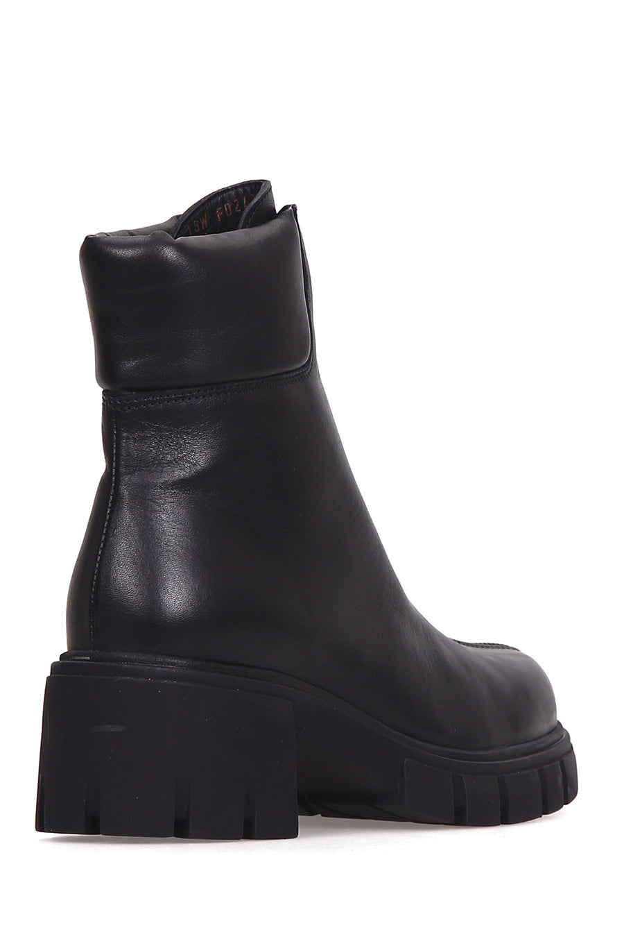 Women's Zippered Leather Boots