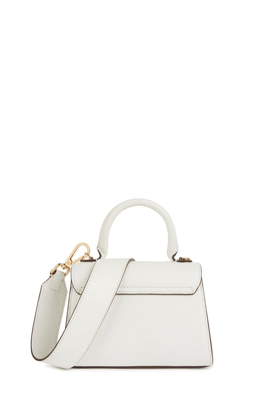 Geox Women's White Ciclaminia Leather Crossbody Bag