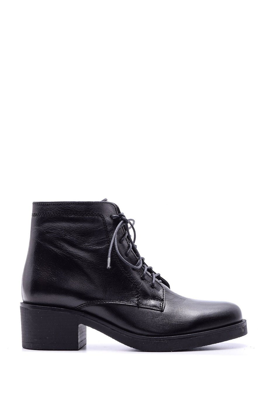 Women's Lace-Up Leather Boots 19WFD220918 | Derimod