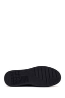 Male Black Lace-Up Leather Sneaker | Derimod