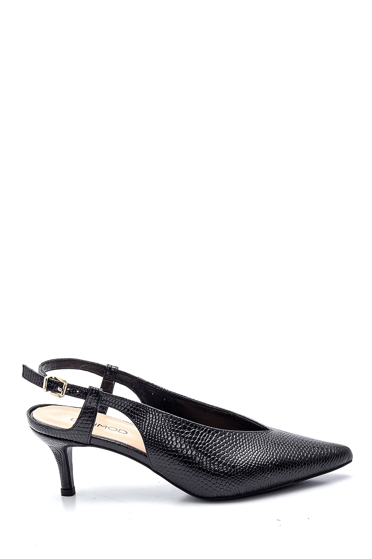 Women's Leather Printed Heeled Shoes 20SFD140326 | Derimod