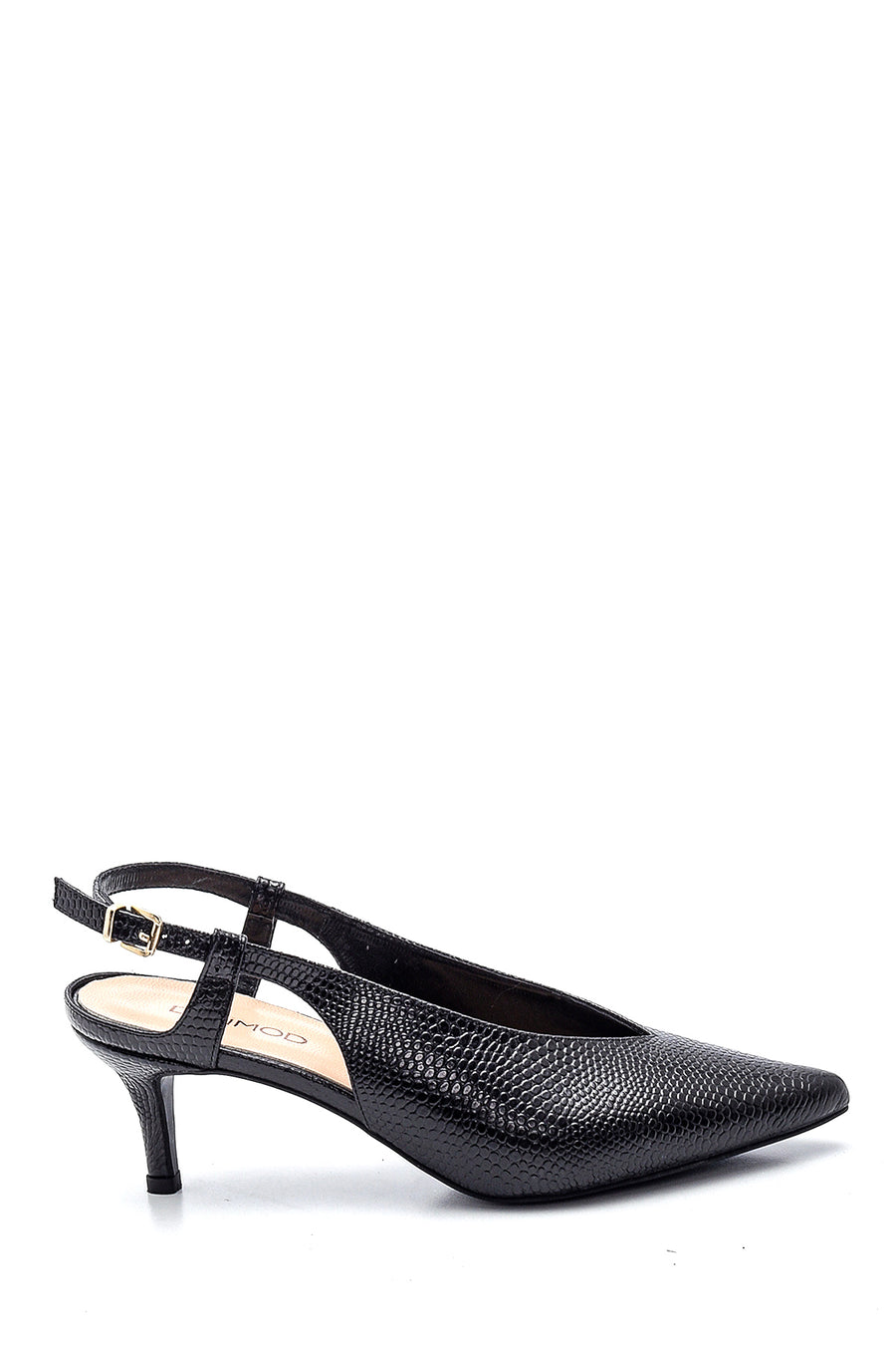 Women's Leather Printed Heeled Shoes 20SFD140326 | Derimod