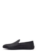 Men's Black Leather Casual Loafer | Derimod