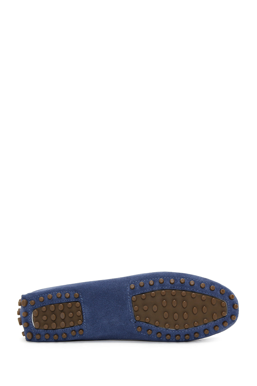 Women's Navy Blue Suede Leather Loafer