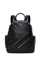 Women's Black Long Strap Casual Backpack | Derimod