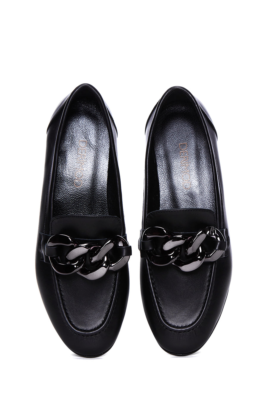 Women's Black Leather Loafer