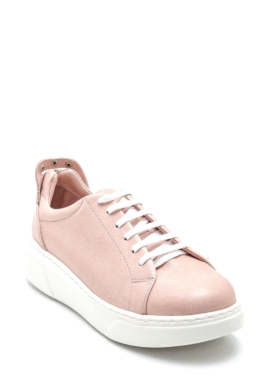 Kadın Deri Metal Detaylı Sneaker