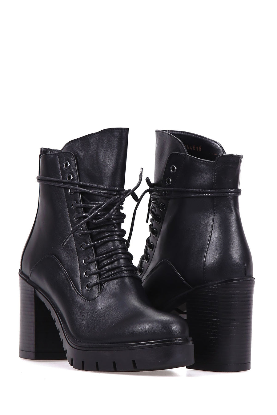 Women's Lace-Up Heeled Boots