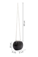 Women's Gray Long Chain Strap Mini Box Clutch Bag | Derimod