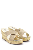 Women's Wedge Heeled Slippers | Derimod