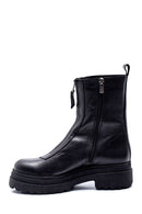Women's Zippered Leather Boots | Derimod