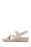 Kadın Bej Comfort Sandalet | Derimod