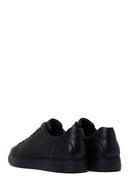 Male Black Lace-Up Leather Sneaker | Derimod