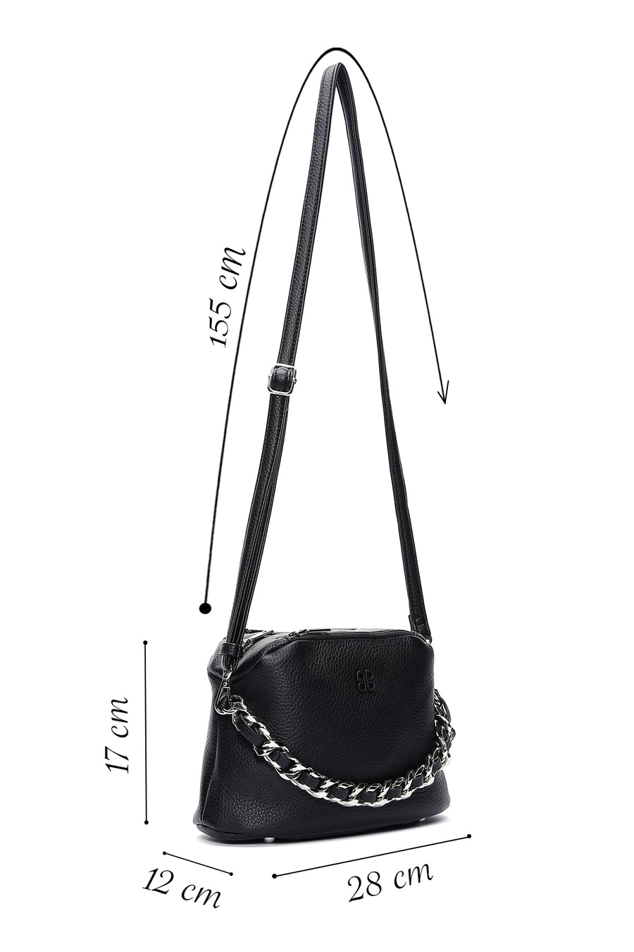 Women's Black Crossbody Bag
