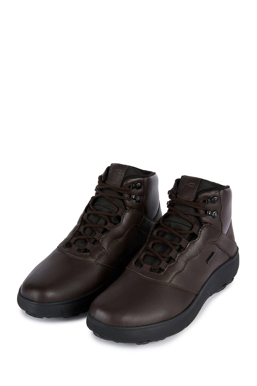 Geox Men Brown U Granito + Grip B Abx D - Sue Lace Leather Outdoor Boot