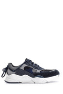 Men's Suede Detailed Leather Sneaker | Derimod