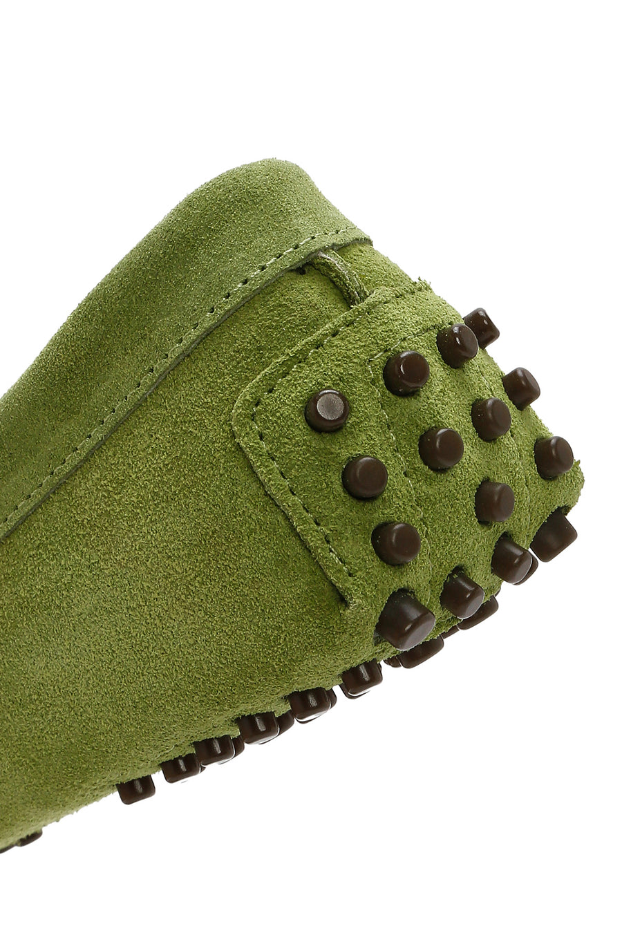 Women's Green Suede Leather Loafer
