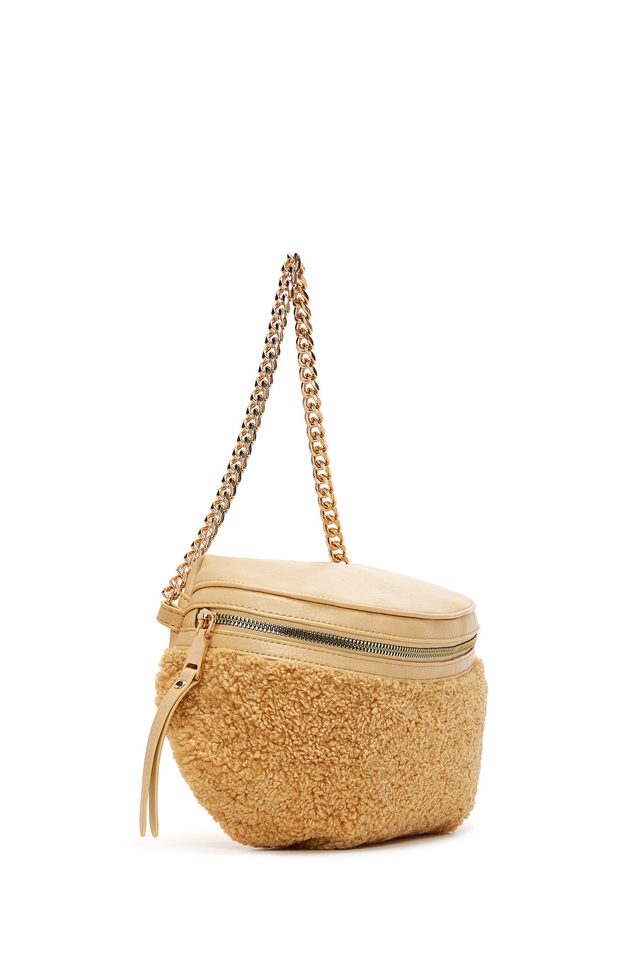 Women's Yellow Plush Waist Bag