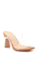 Women's Transparent Heeled Slippers | Derimod