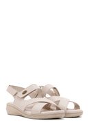 Kadın Bej Comfort Sandalet | Derimod