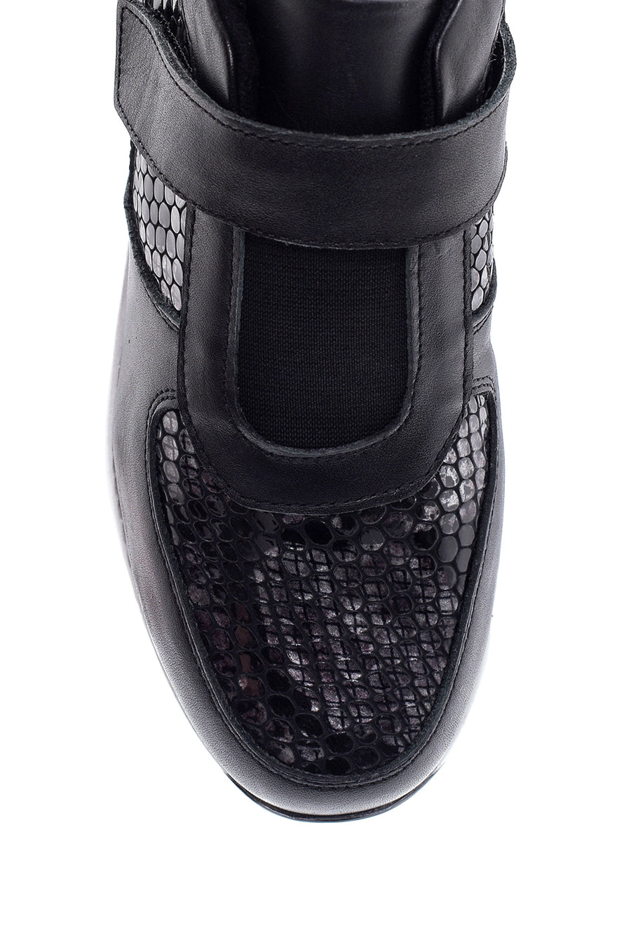 Women's Leather Snake Pattern Shoes