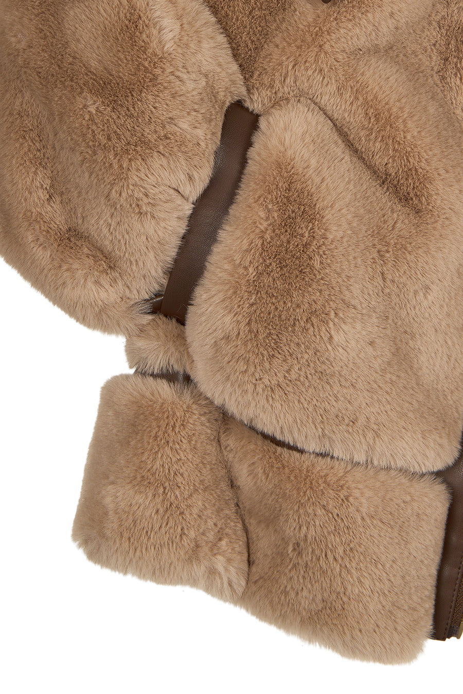 Livigno Kadın Bej Kısa Teddy Mont