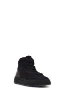 Male Black Lace-Up Thick-Soled Nubuck Leather Sports Boots | Derimod