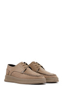 Men's Mink Laced Nubuck Leather Casual Shoes | Derimod
