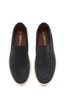 Erkek Gri Süet Deri Casual Loafer | Derimod