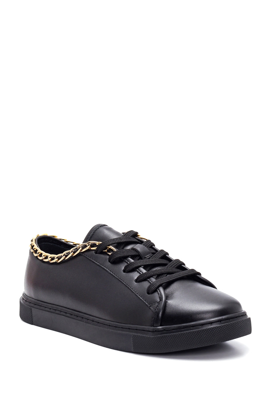 Women's Leather Chain Sneaker