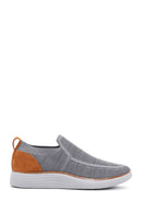 Men's Gray Thick Soled Sneaker | Derimod
