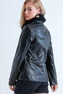 Karen Women's Leather Jacket | Derimod