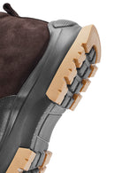 Men's Brown Lace-Up Leather Casual Boots | Derimod