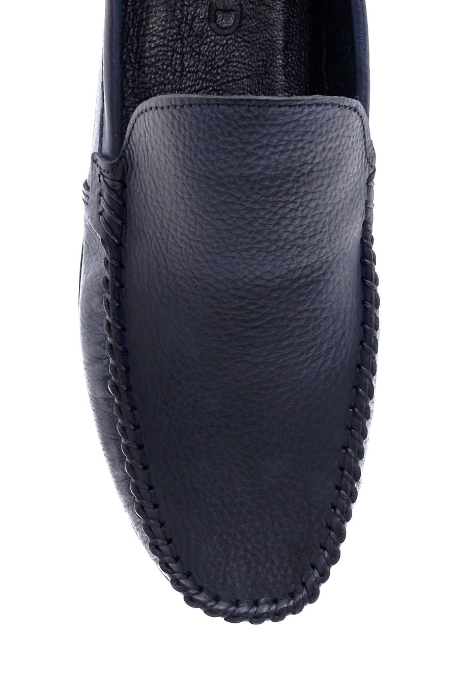 Erkek Lacivert Deri Casual Loafer