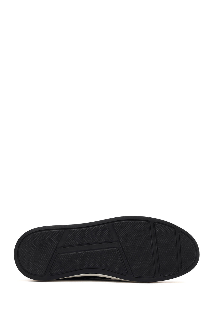 Men's Black Lace-Up Suede Leather Casual Shoes