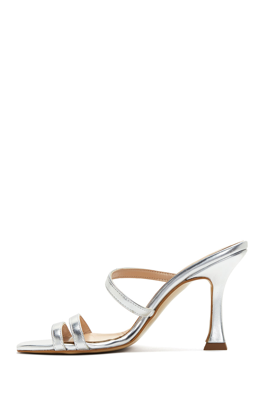 Women's Silver Hologram Derimod X Whenever Company Heeled Slippers