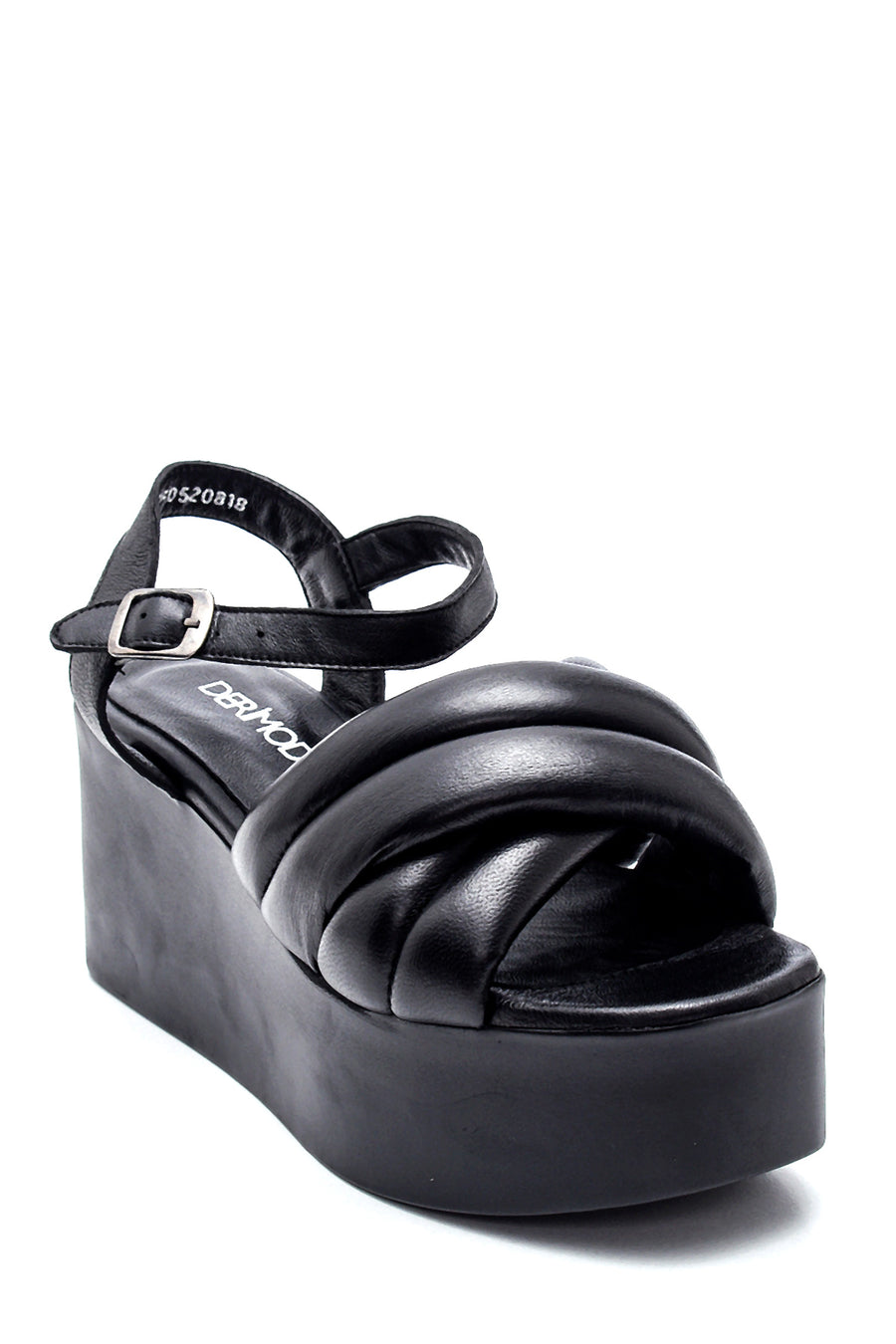 Women's Wedge Heeled Leather Sandals