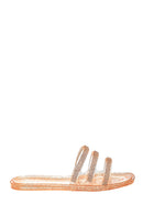 Women's Stone Detailed Casual Slippers | Derimod