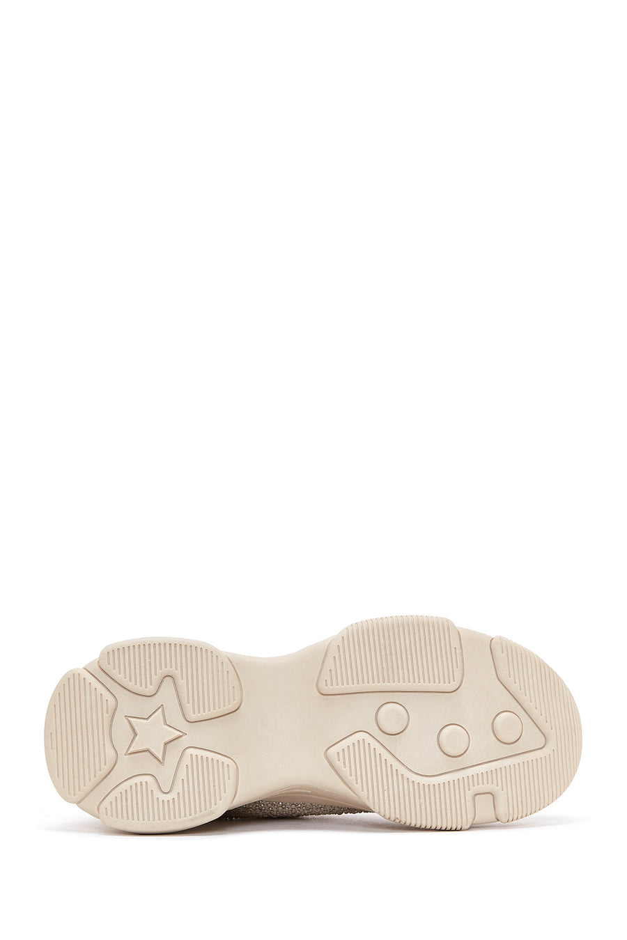 Derimod Zero Women's Beige Laced Stoned Sneakers