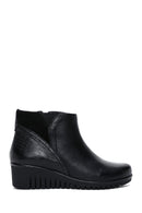 Women's Leather Wedge Heel Boots | Derimod