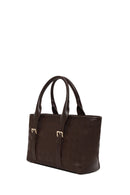 Woman Brown Long-Strap Printed Shoulder Bag | Derimod