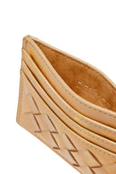 Woman Gold Braided Card Holder | Derimod