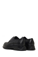 Men's Black Lace-Up Thick-Soled Leather Casual Shoe | Derimod