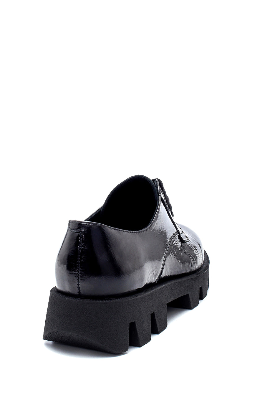 Women's Leather Patent Leather Thick Soled Oxford Shoes
