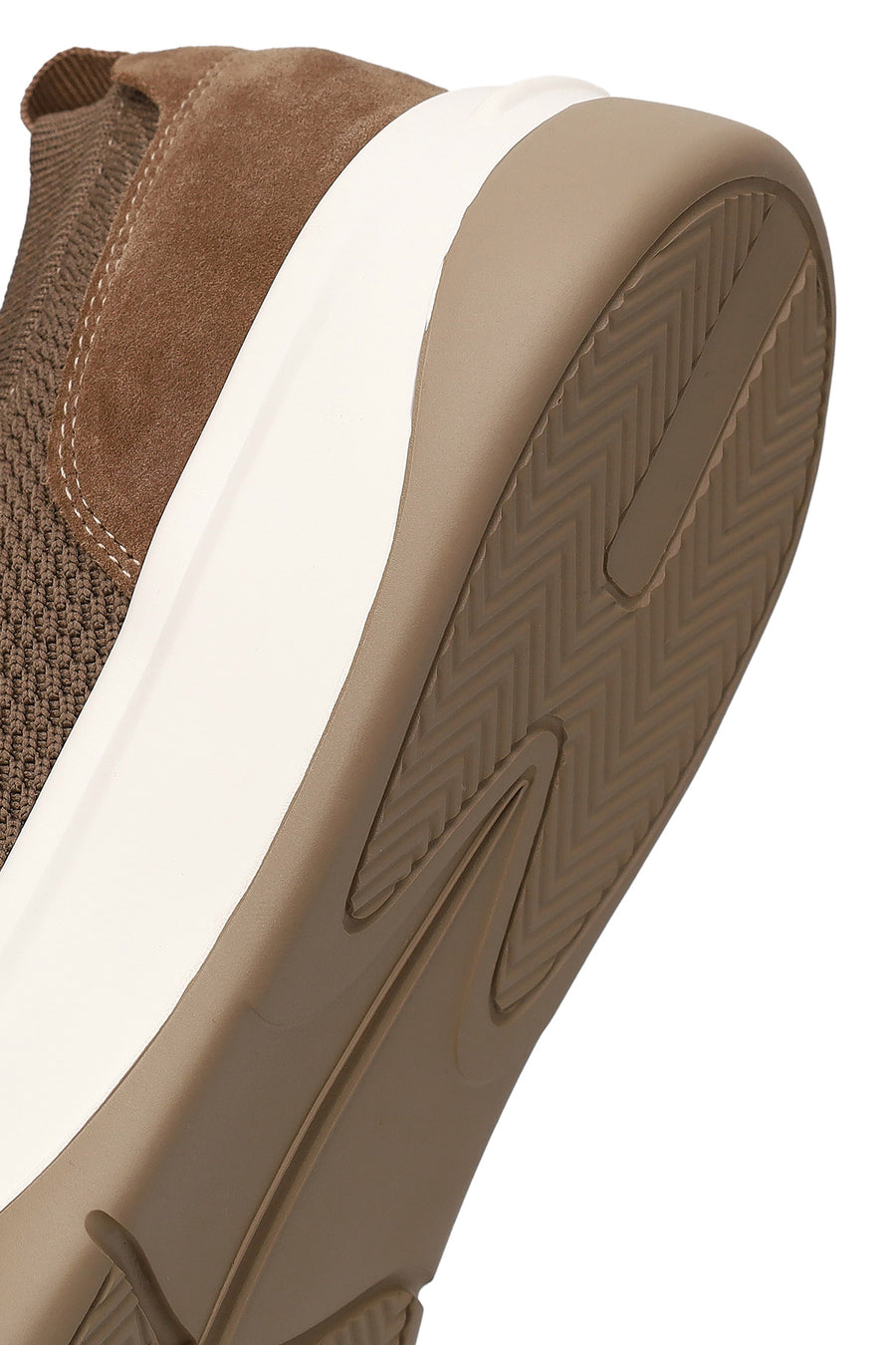 Derimod Zero Male Brown Lace-up Thick-soled Fabric Sneaker