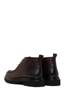Male Brown Lace-up Leather Casual Boots | Derimod