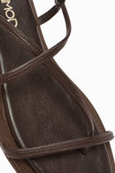 Women's Brown Flip-Flop Leather Sandals | Derimod