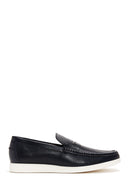 Men's Leather Printed Loafer | Derimod