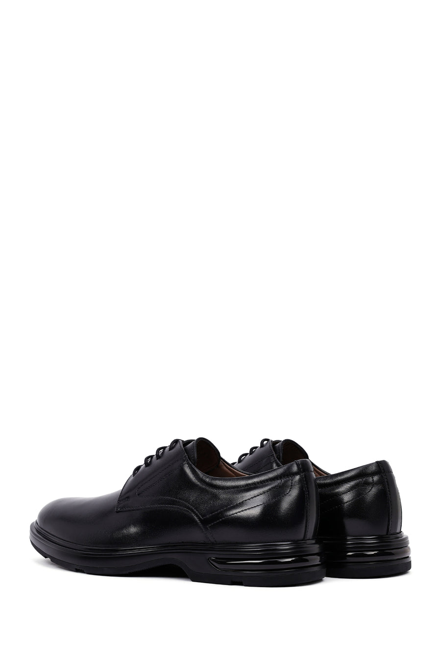 Men's Black Lace Up Leather Casual Shoes